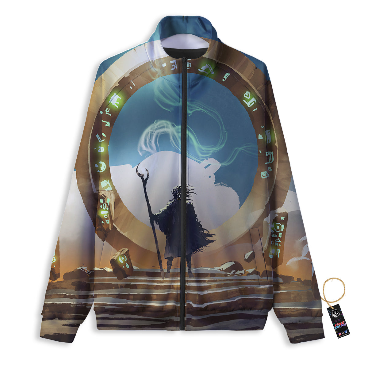 Wizard And Gate Print Track Jacket-grizzshop
