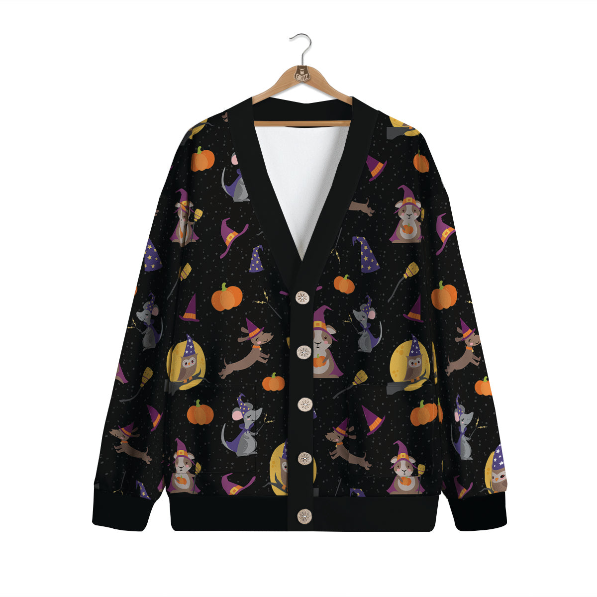 Wizard Animal Print Pattern Cardigan-grizzshop