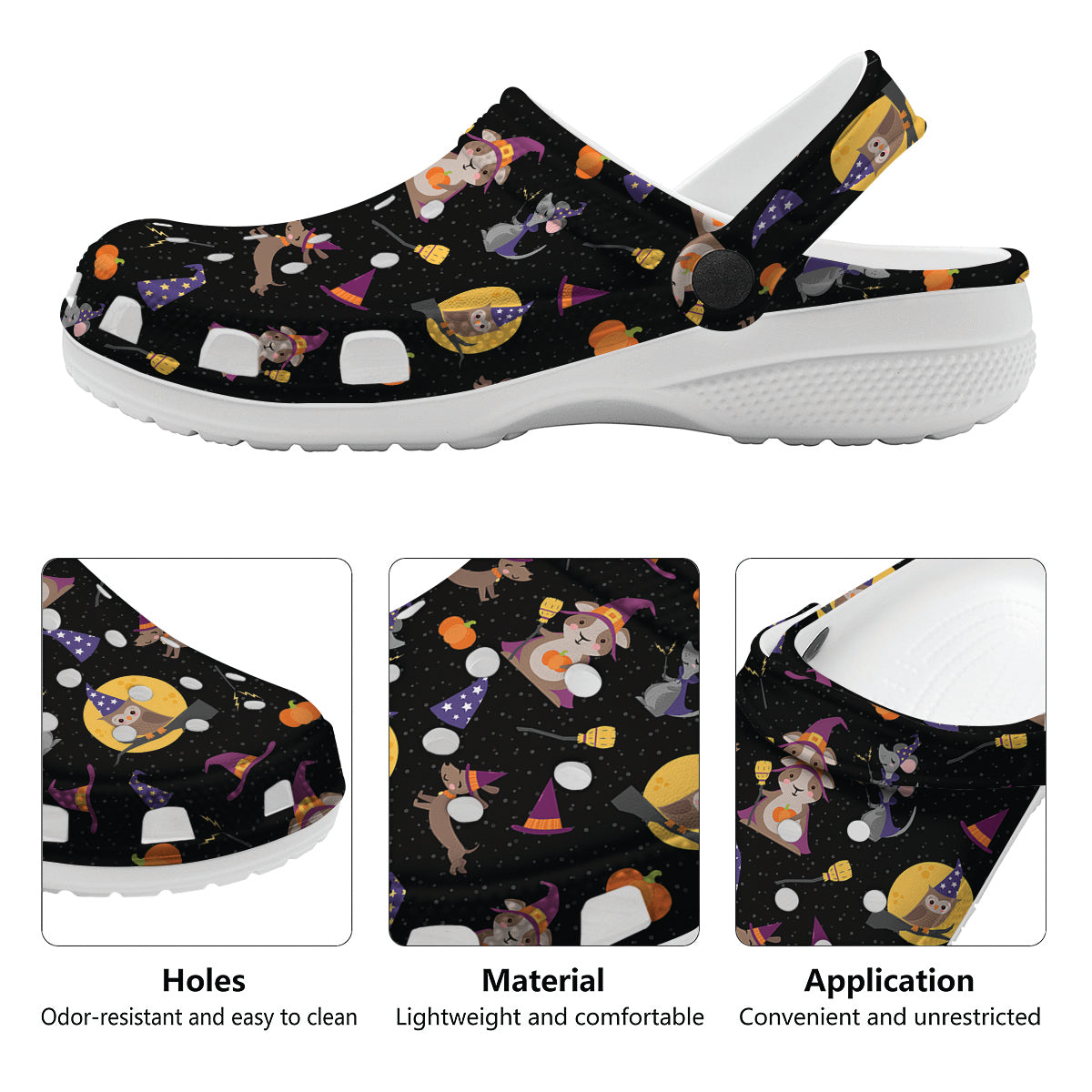 Wizard Animal Print Pattern Clog-grizzshop