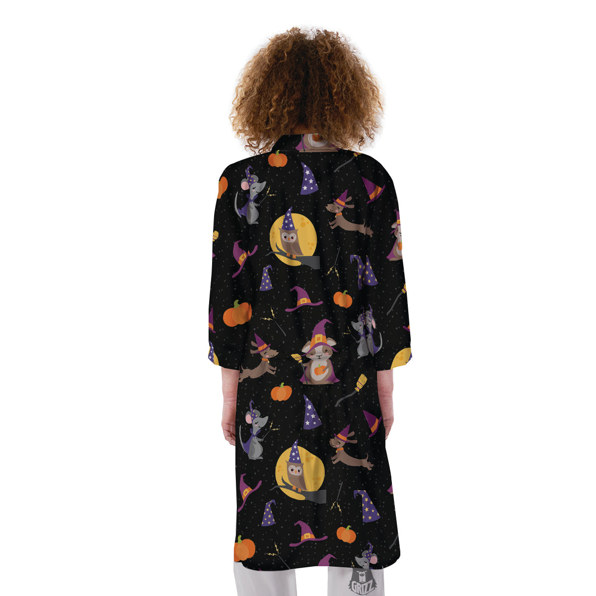 Wizard Animal Print Pattern Kimono-grizzshop