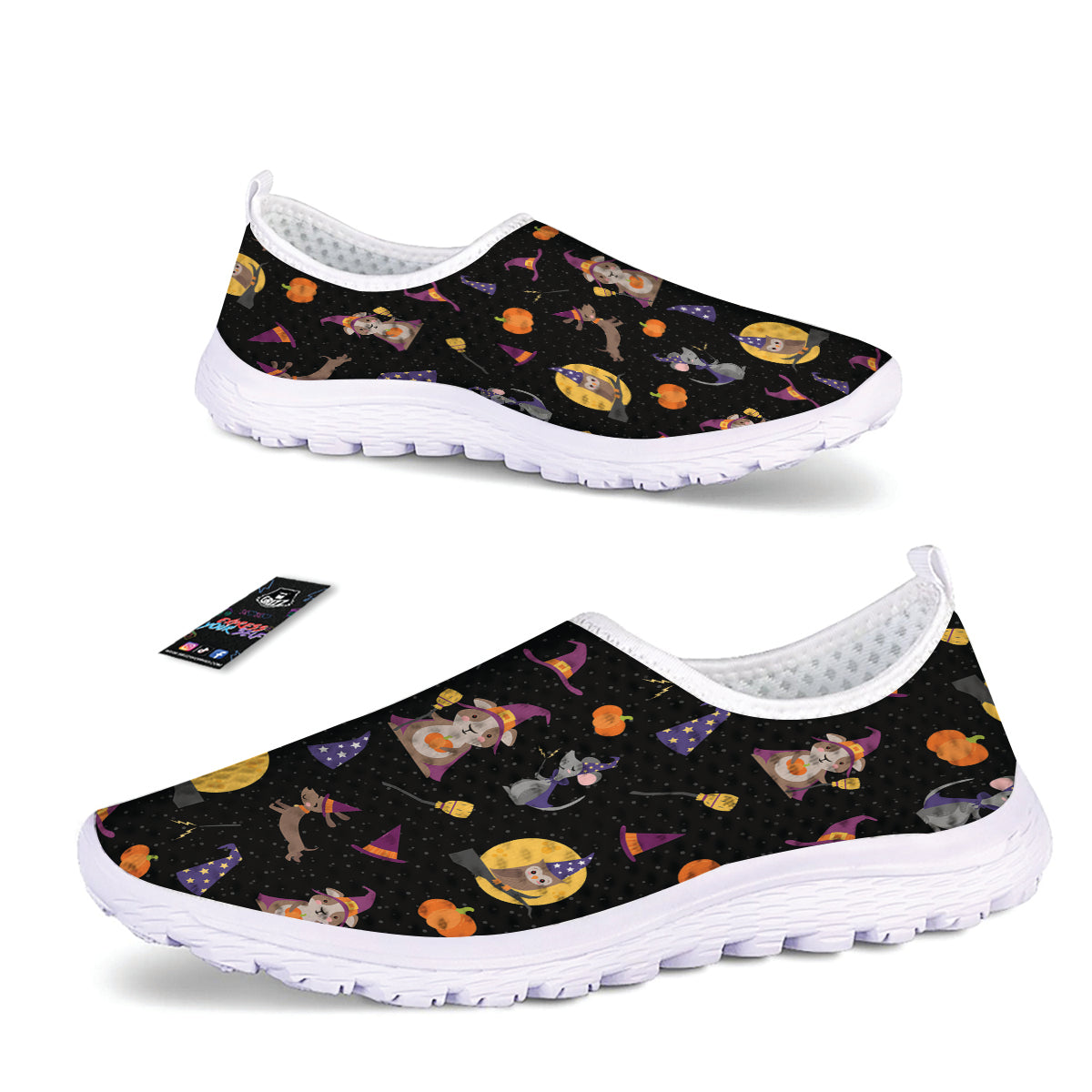 Wizard Animal Print Pattern Nurse Shoes-grizzshop