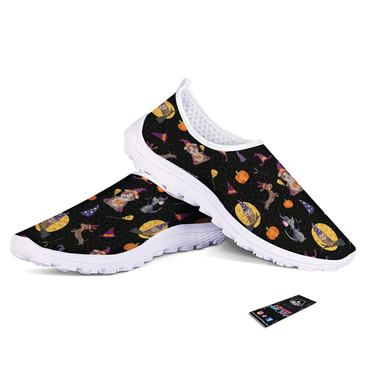 Wizard Animal Print Pattern Nurse Shoes-grizzshop