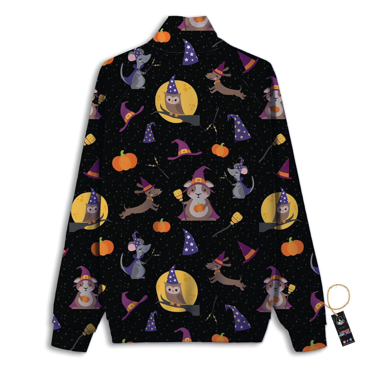 Wizard Animal Print Pattern Track Jacket-grizzshop