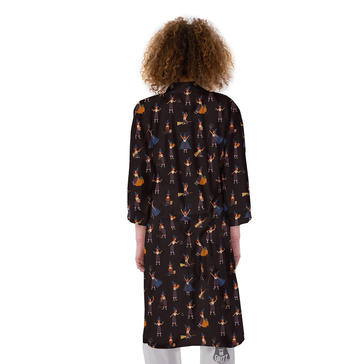 Wizard Cute Print Pattern Kimono-grizzshop