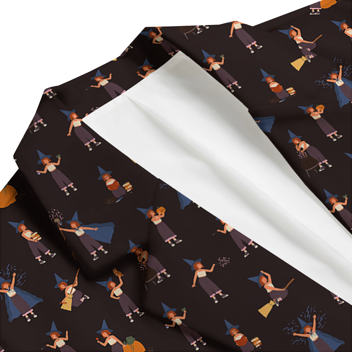 Wizard Cute Print Pattern Men's Blazer-grizzshop