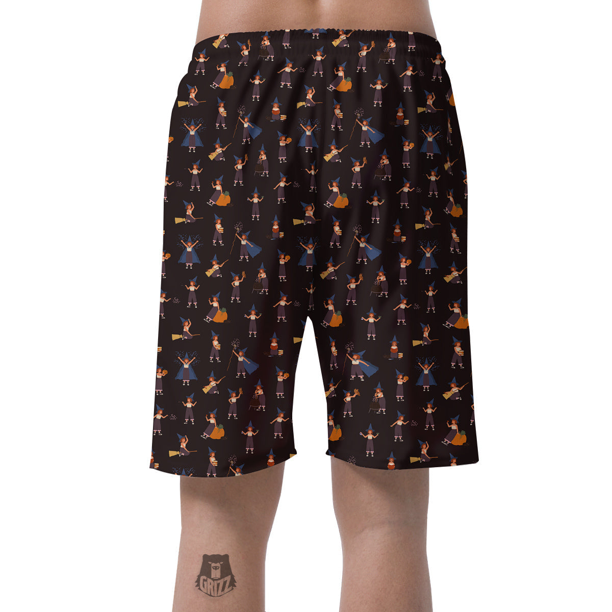Wizard Cute Print Pattern Men's Shorts-grizzshop