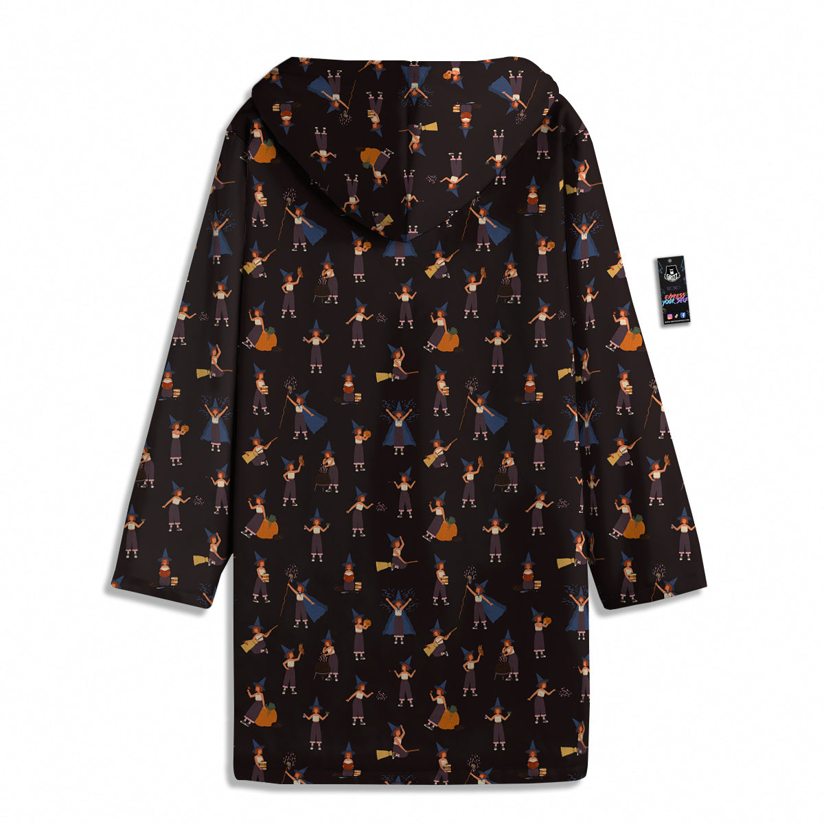 Wizard Cute Print Pattern Men's Windbreaker Jacket-grizzshop
