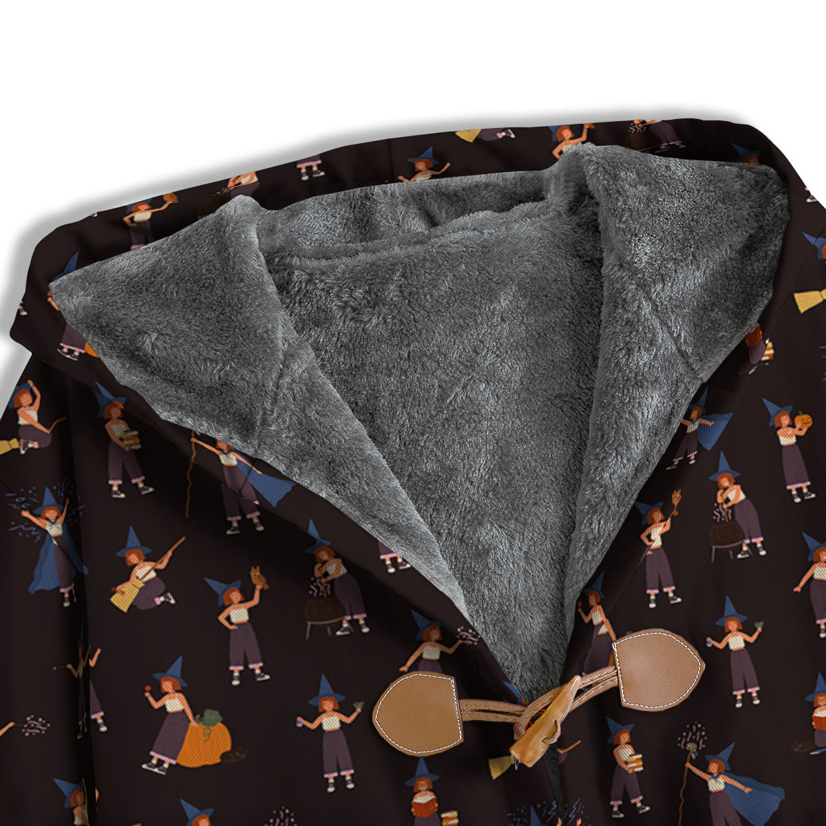 Wizard Cute Print Pattern Men's Windbreaker Jacket-grizzshop