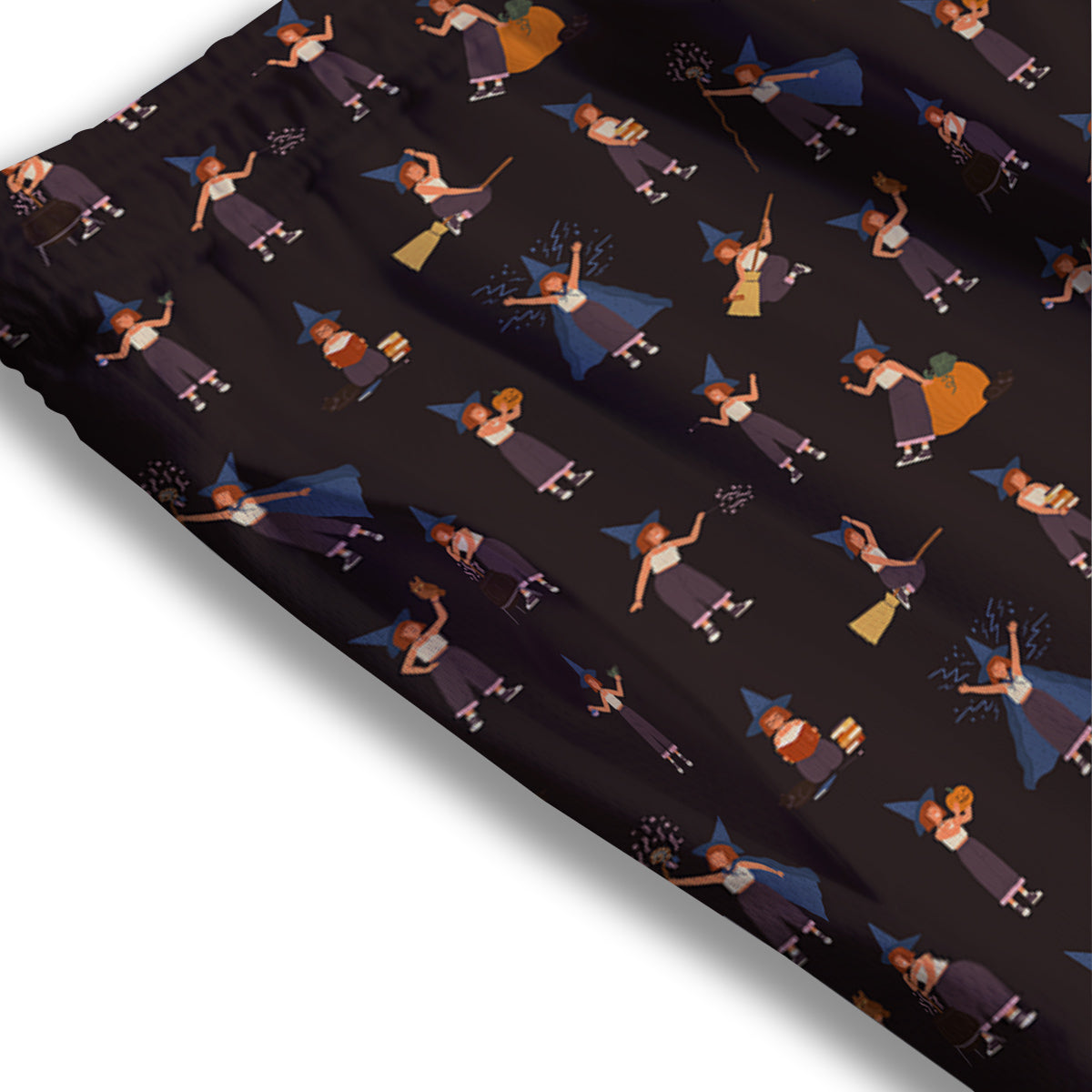 Wizard Cute Print Pattern Mesh Shorts-grizzshop