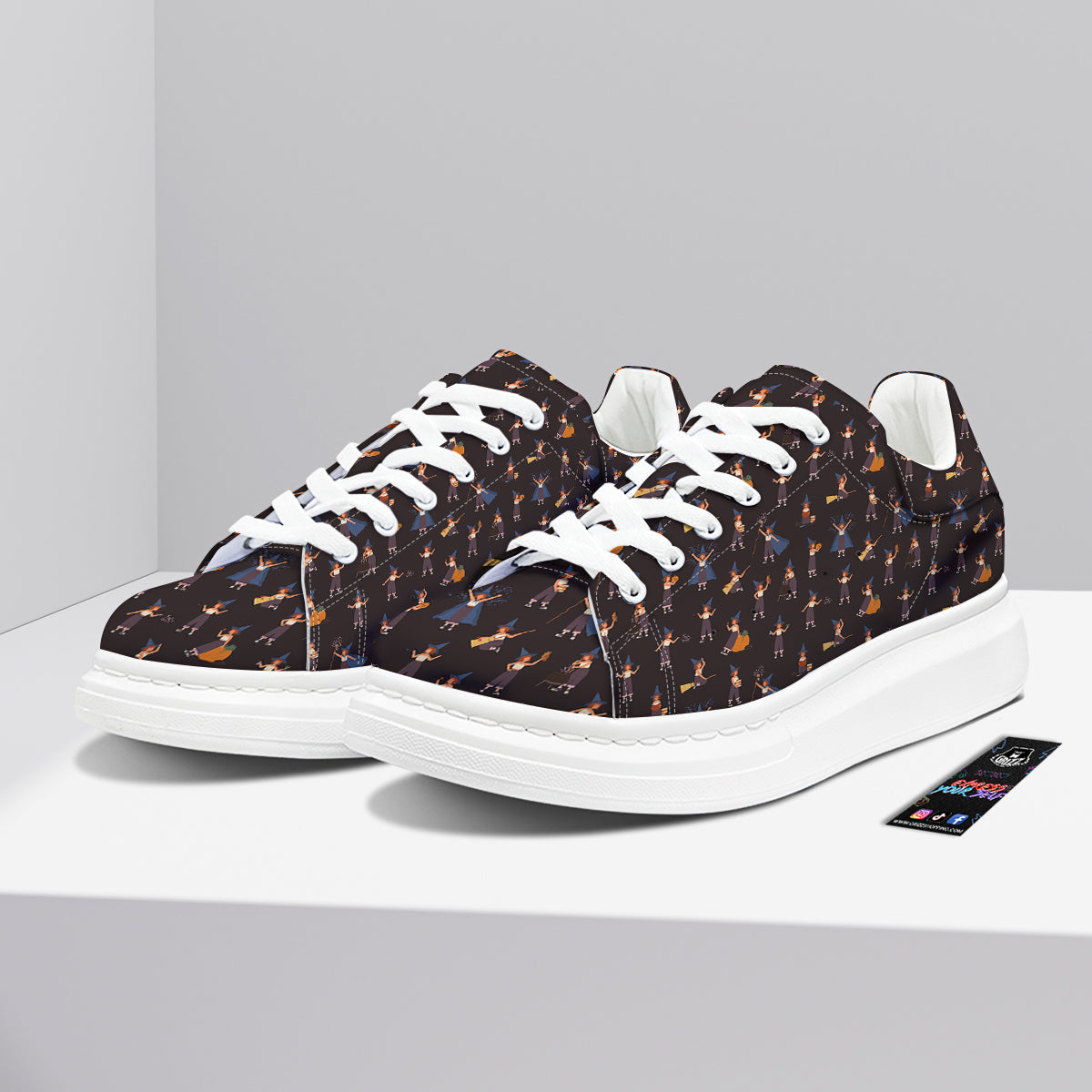 Wizard Cute Print Pattern Platform Shoes-grizzshop