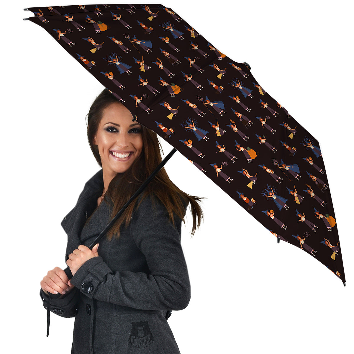 Wizard Cute Print Pattern Umbrella-grizzshop