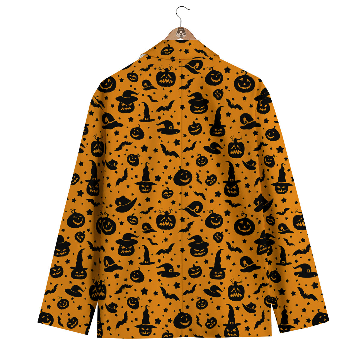 Wizard Halloween Print Pattern Men's Blazer-grizzshop