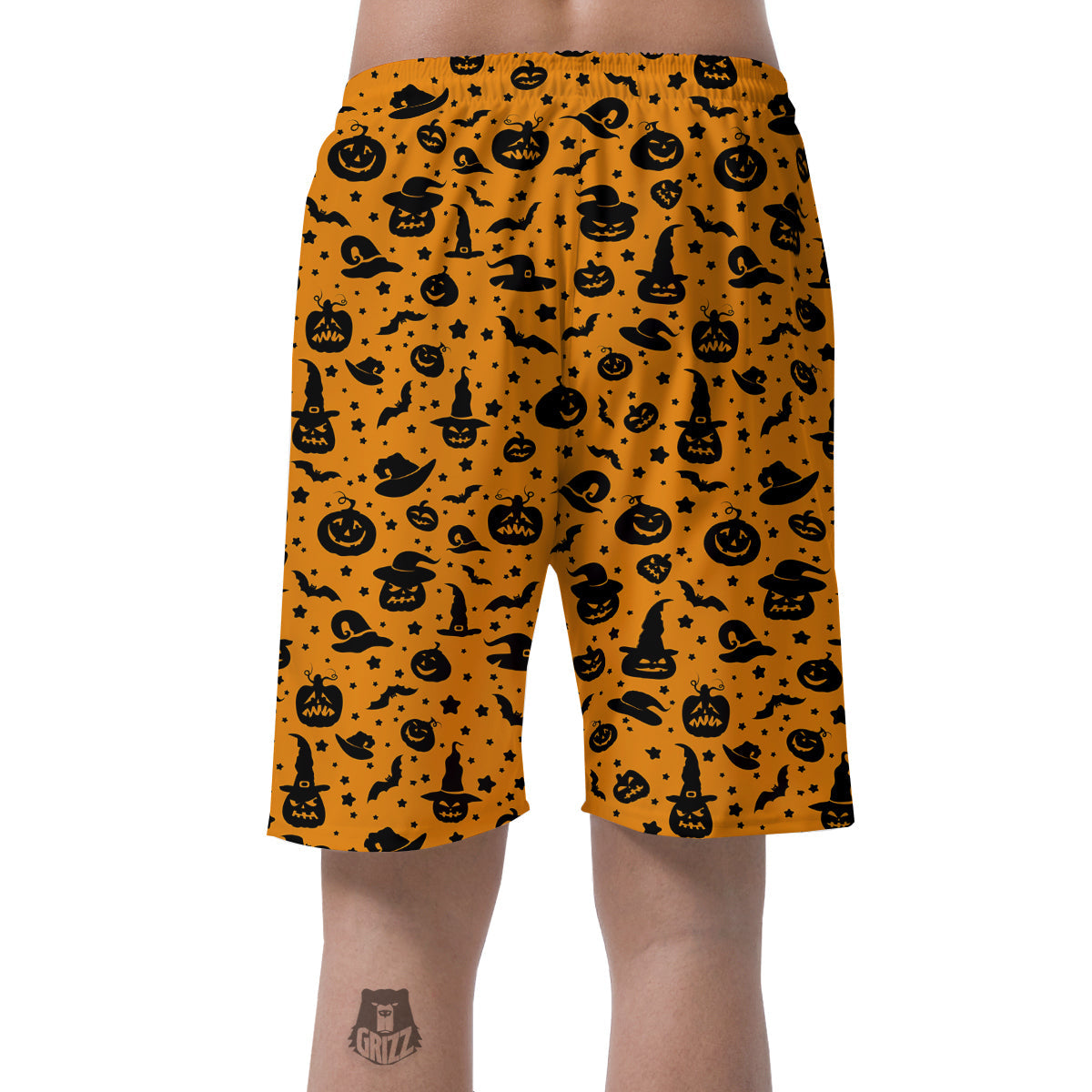Wizard Halloween Print Pattern Men's Shorts-grizzshop