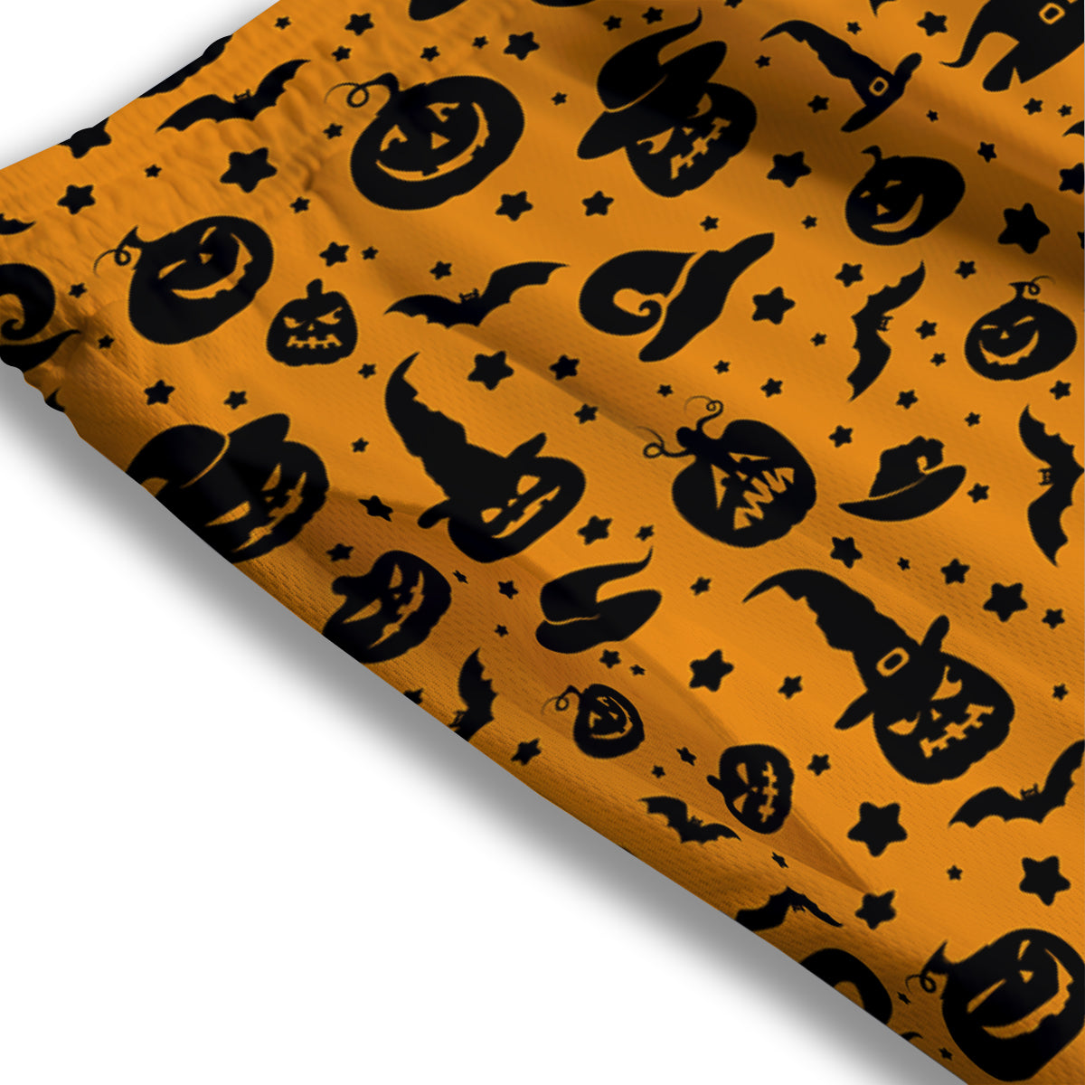 Wizard Halloween Print Pattern Mesh Shorts