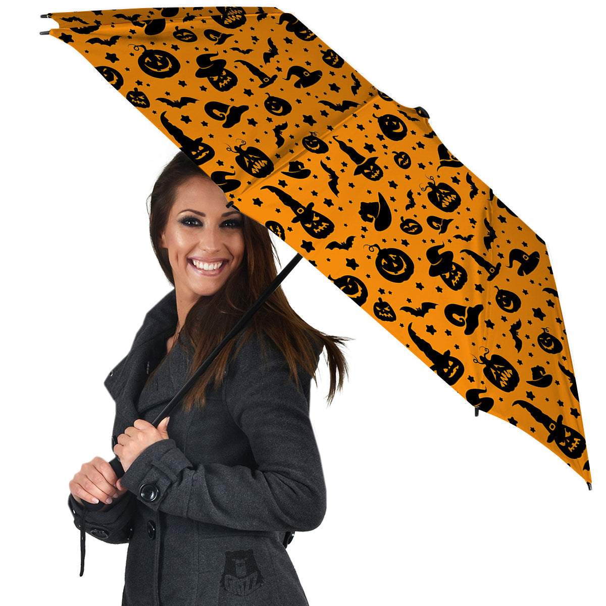 Wizard Halloween Print Pattern Umbrella-grizzshop