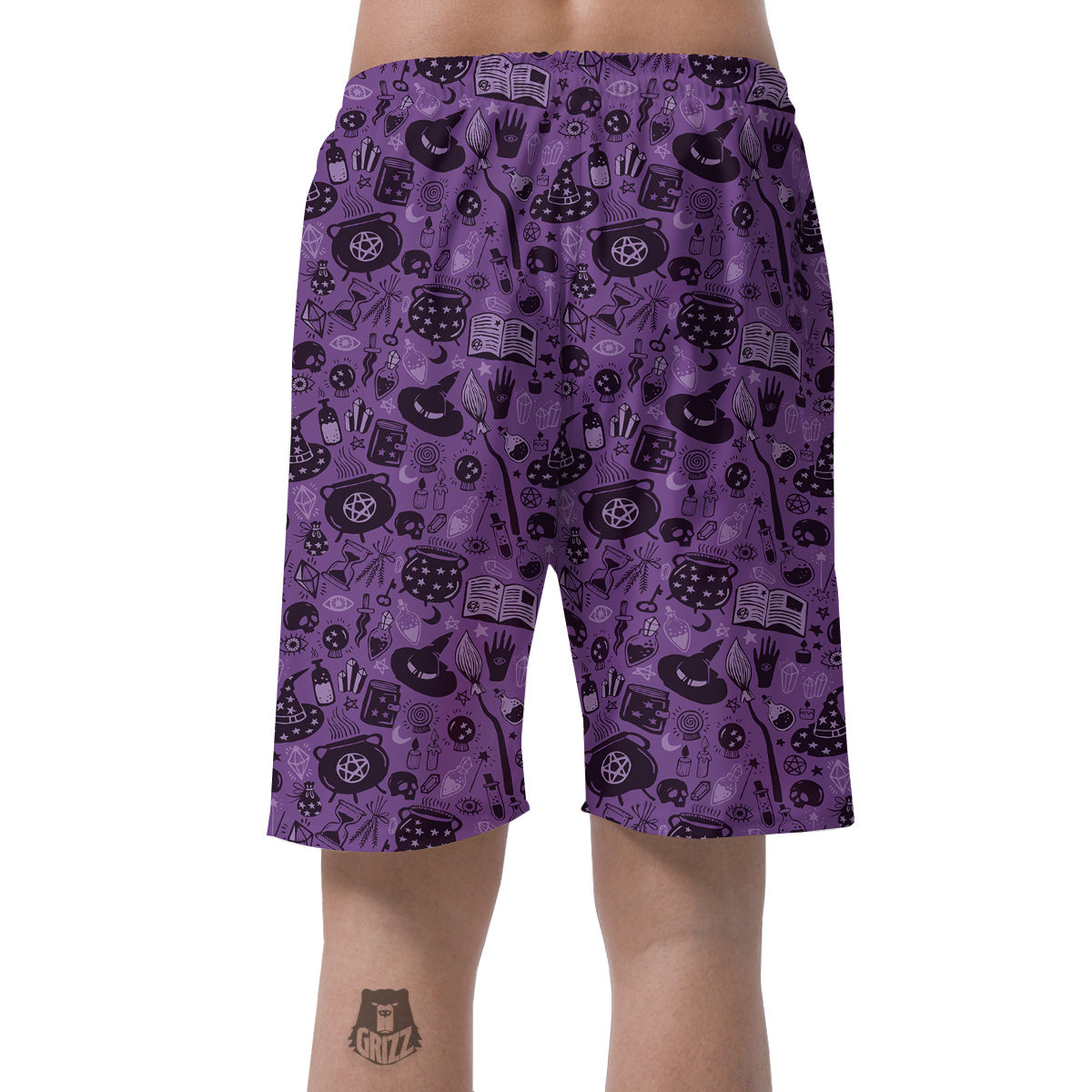 Wizard Magic Print Pattern Men's Shorts-grizzshop