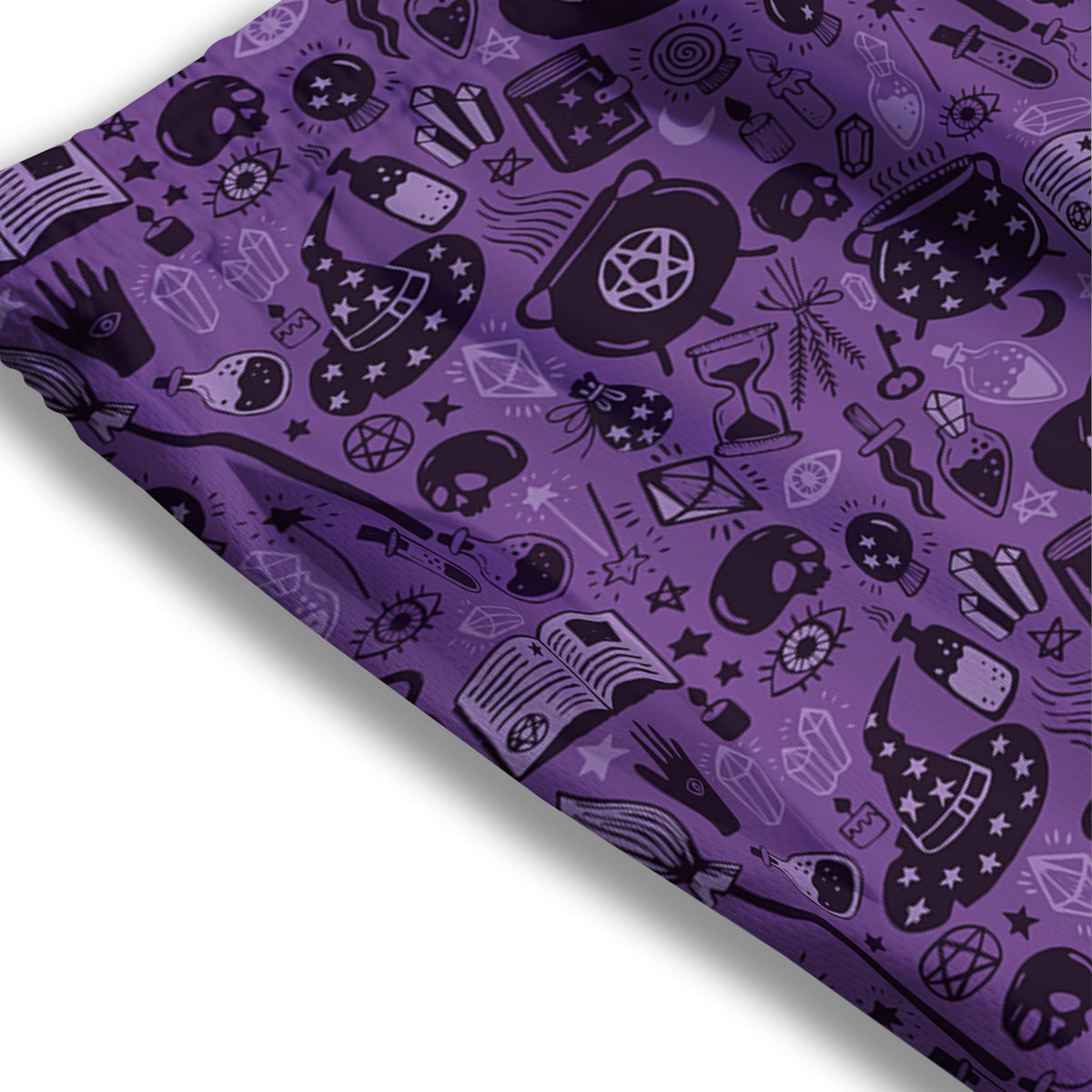 Wizard Magic Print Pattern Mesh Shorts-grizzshop