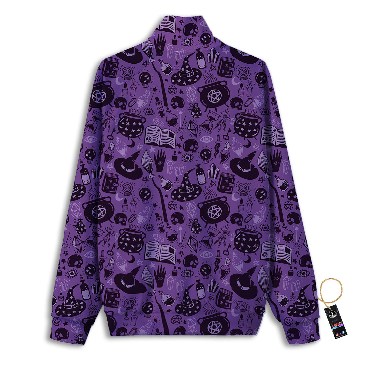Wizard Magic Print Pattern Track Jacket-grizzshop