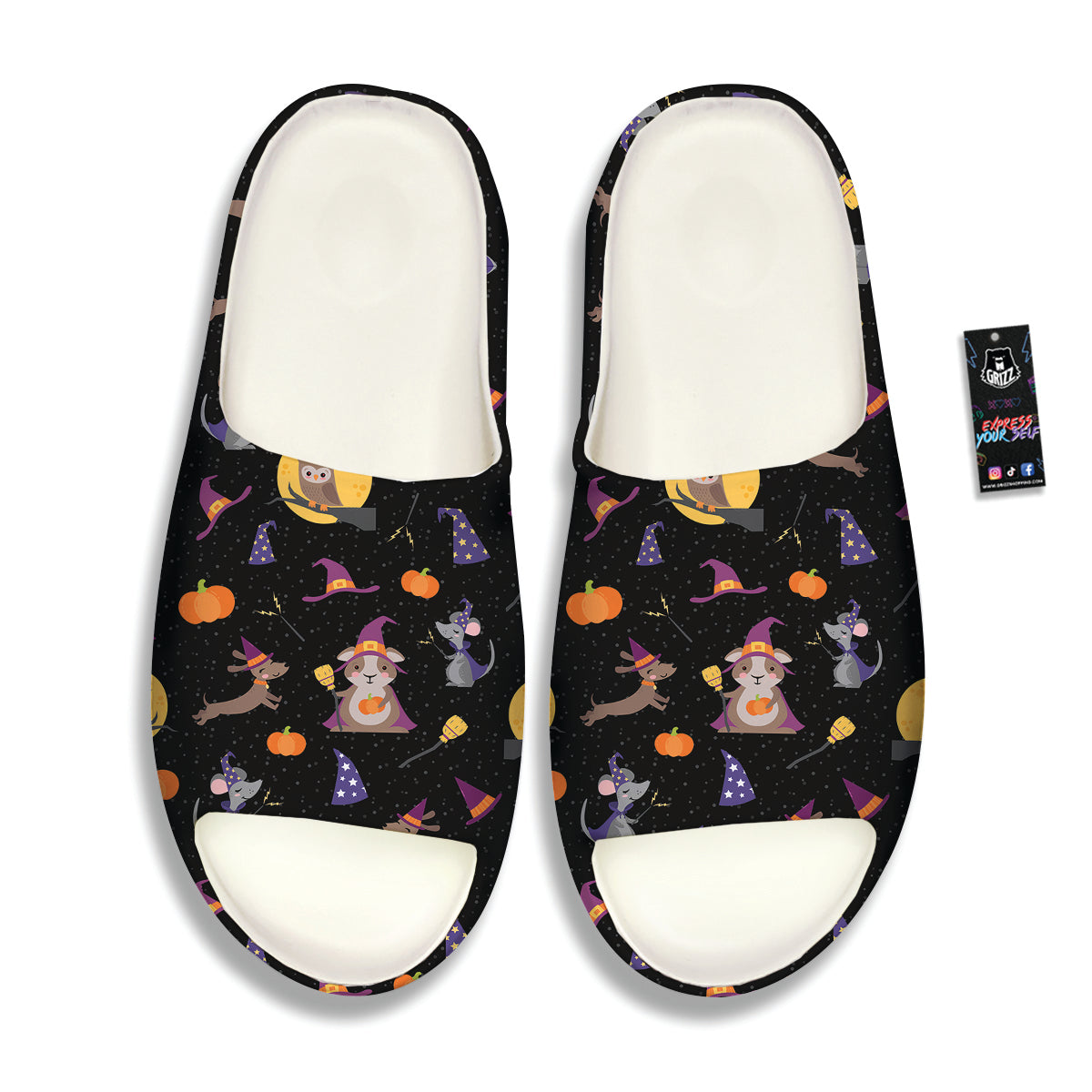 Wizard Animal Print Pattern Sandals-grizzshop