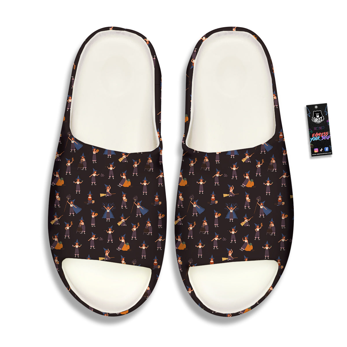Wizard Cute Print Pattern Sandals-grizzshop