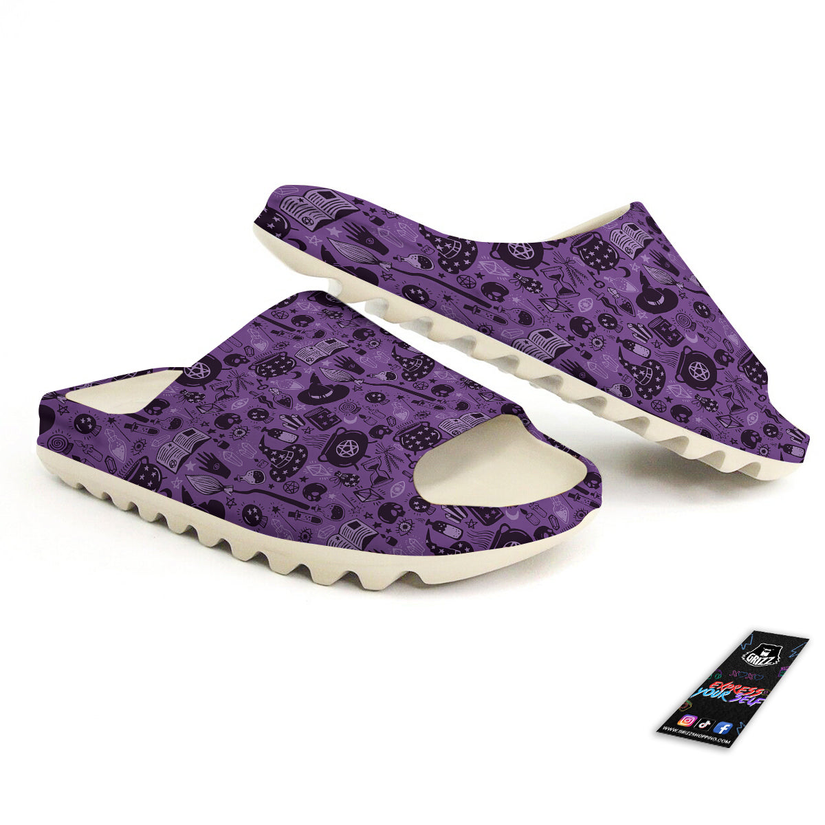 Wizard Magic Print Pattern Sandals-grizzshop