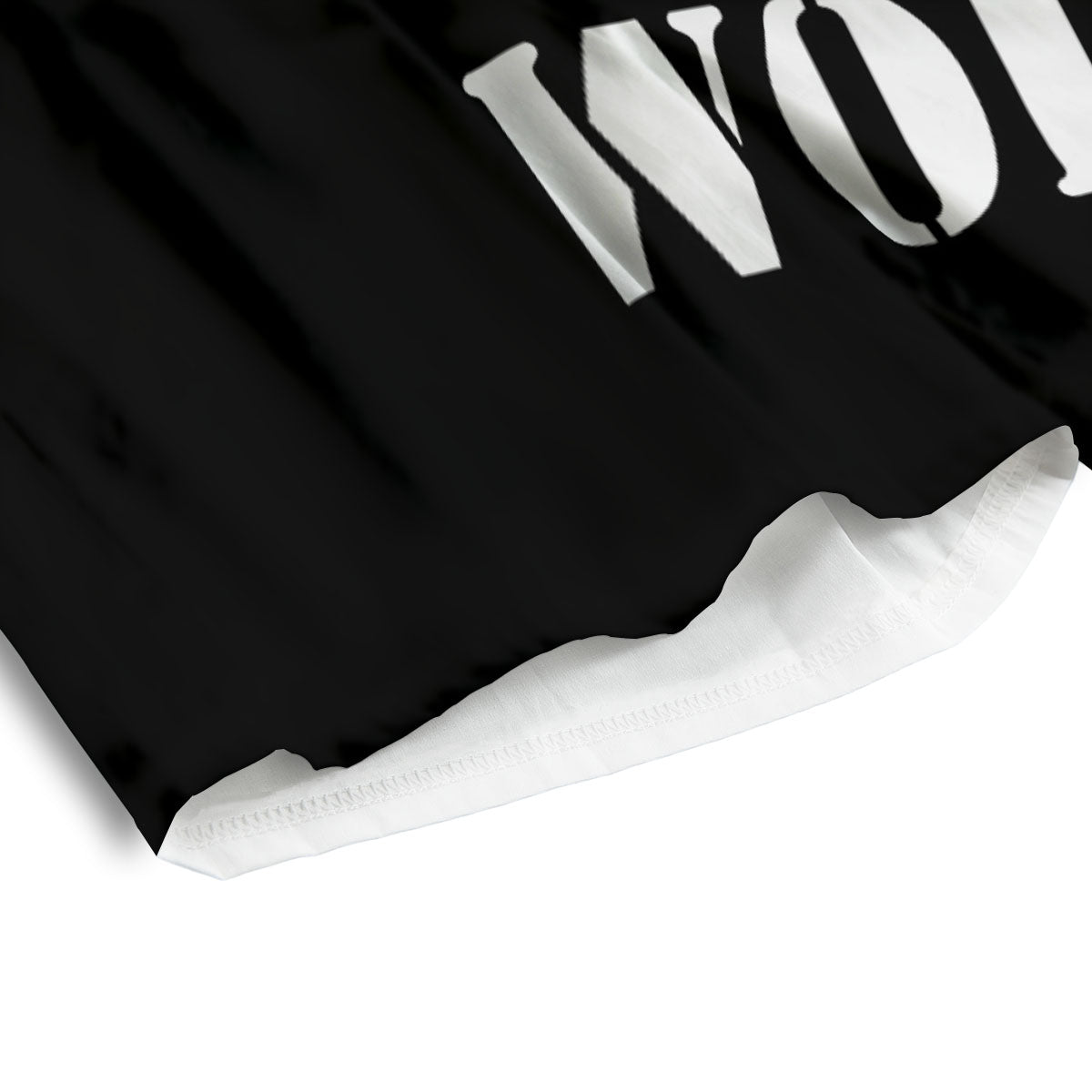 Wolf Howling Monochrome Print Men's Athletic Shorts