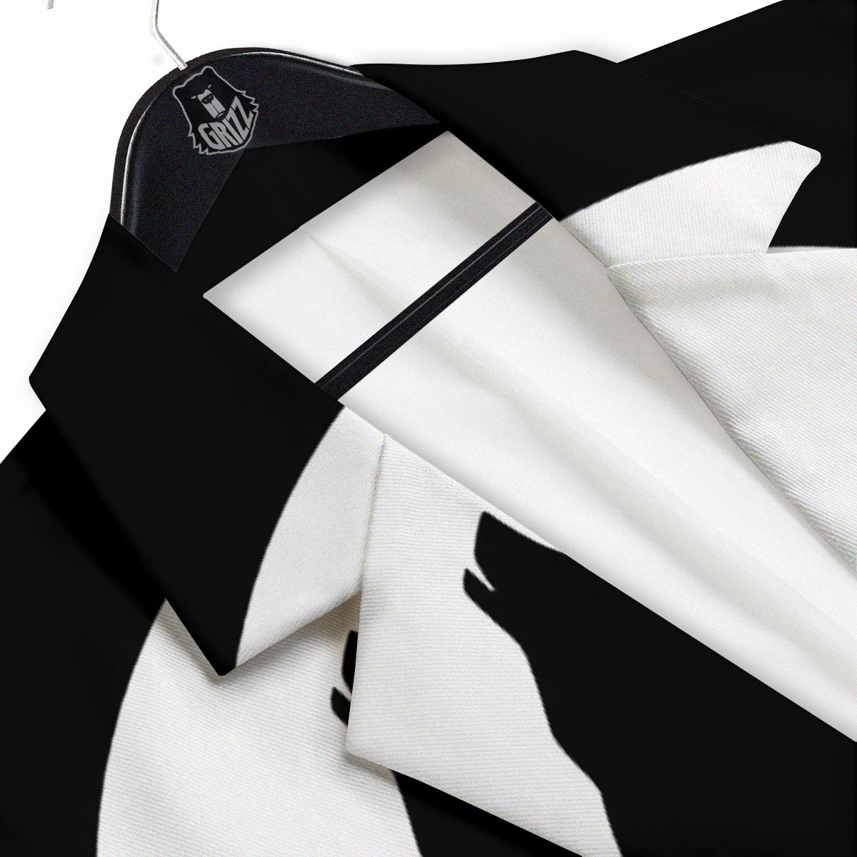 Wolf Howling Monochrome Print Men's Sport Coat-grizzshop