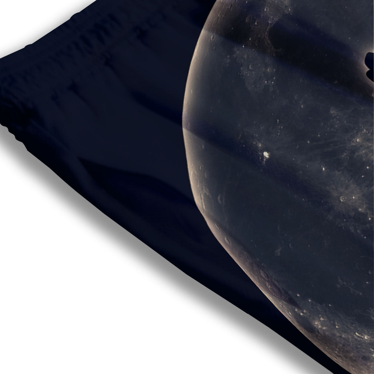 Wolf Moonlight Print Mesh Shorts