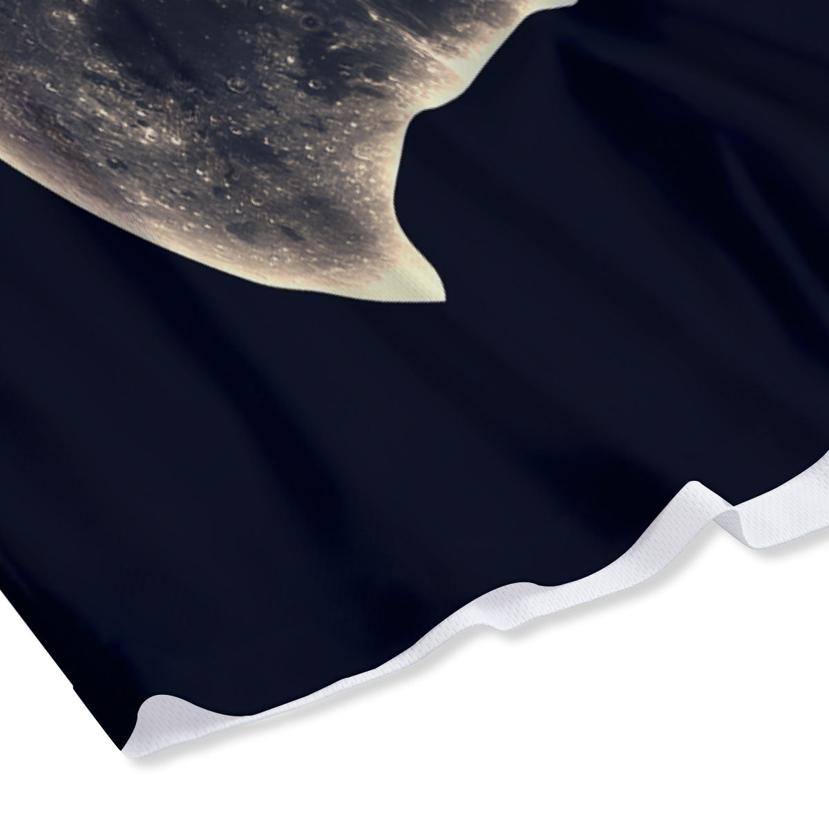 Wolf Moonlight Print Mesh Shorts