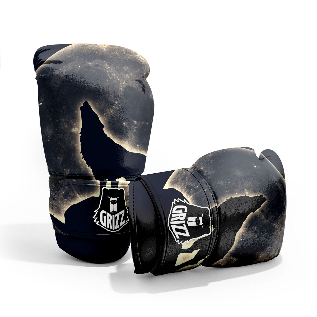 Wolf Moonlight Print Pro Boxing Glove