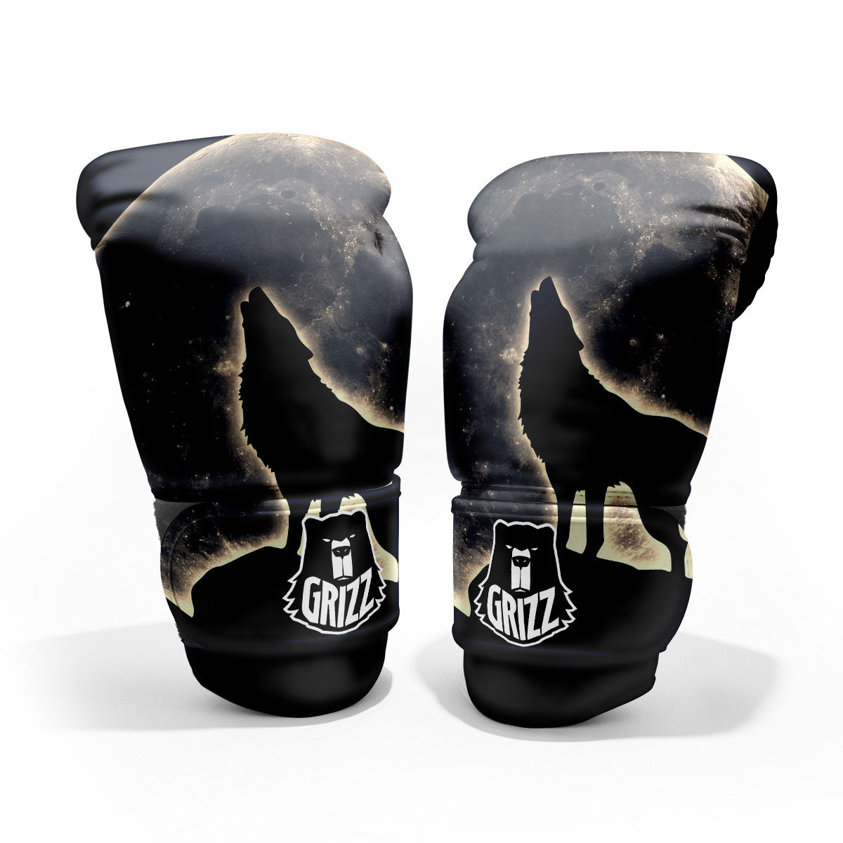 Wolf Moonlight Print Pro Boxing Glove