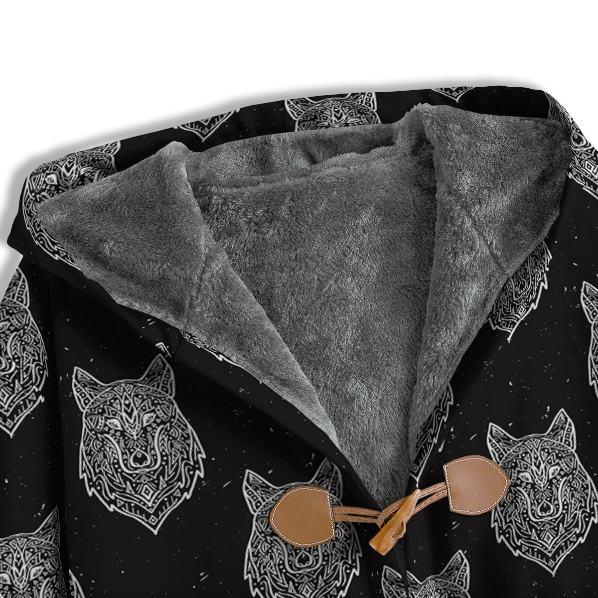 Wolf Native Tribal Print Pattern Men's Windbreaker Jacket-grizzshop