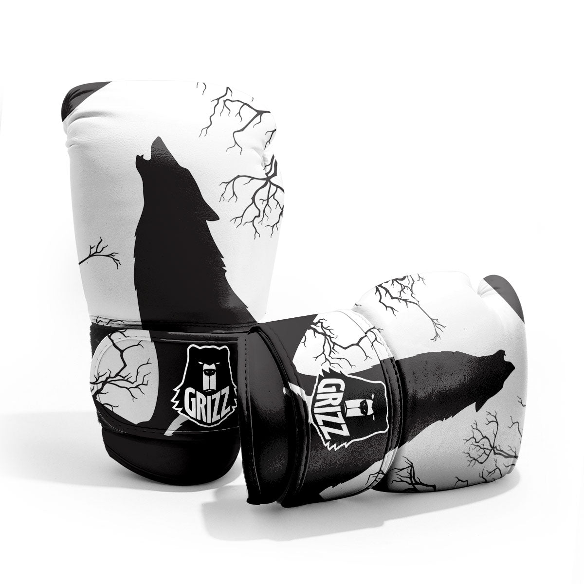 Wolf Spirit And Moon Print Pro Boxing Glove