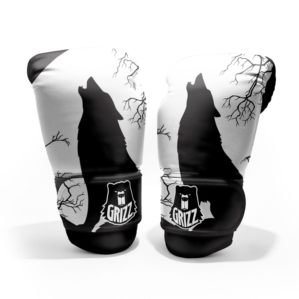 Wolf Spirit And Moon Print Pro Boxing Glove