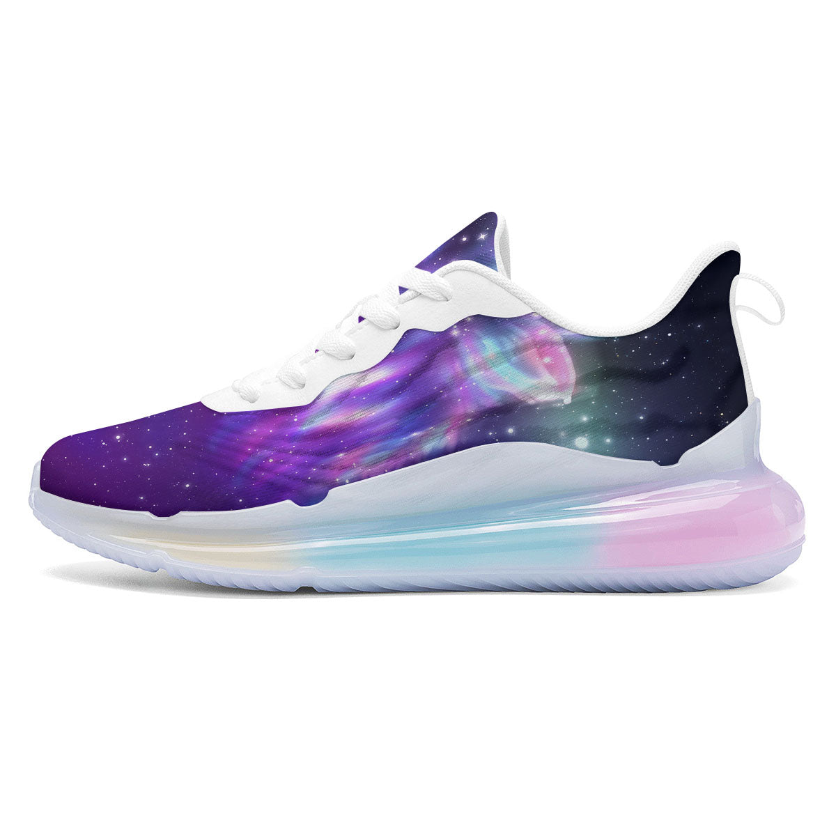 Wolf Spirit Aurora Howling Print Running Sneakers-grizzshop