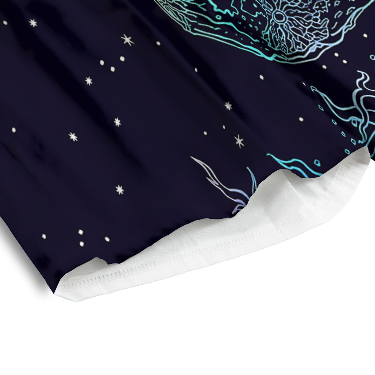 Wolf Spirit And Moon Print Men's Athletic Shorts
