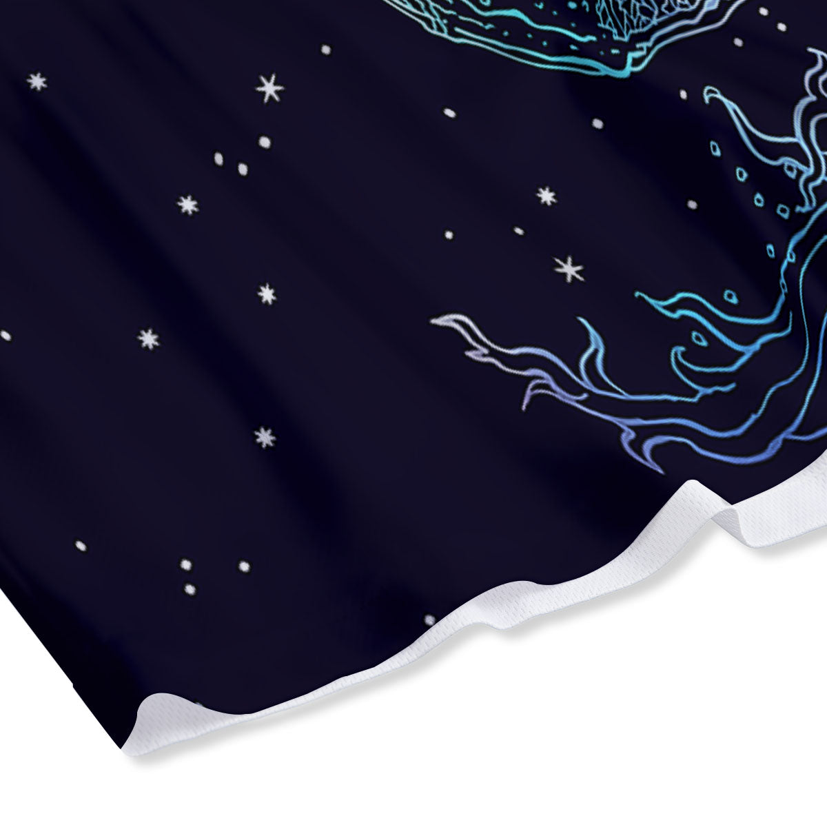 Wolf Spirit Galaxy Howling Print Mesh Shorts