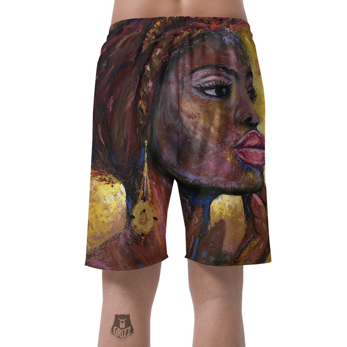 Woman African Print Men's Shorts-grizzshop