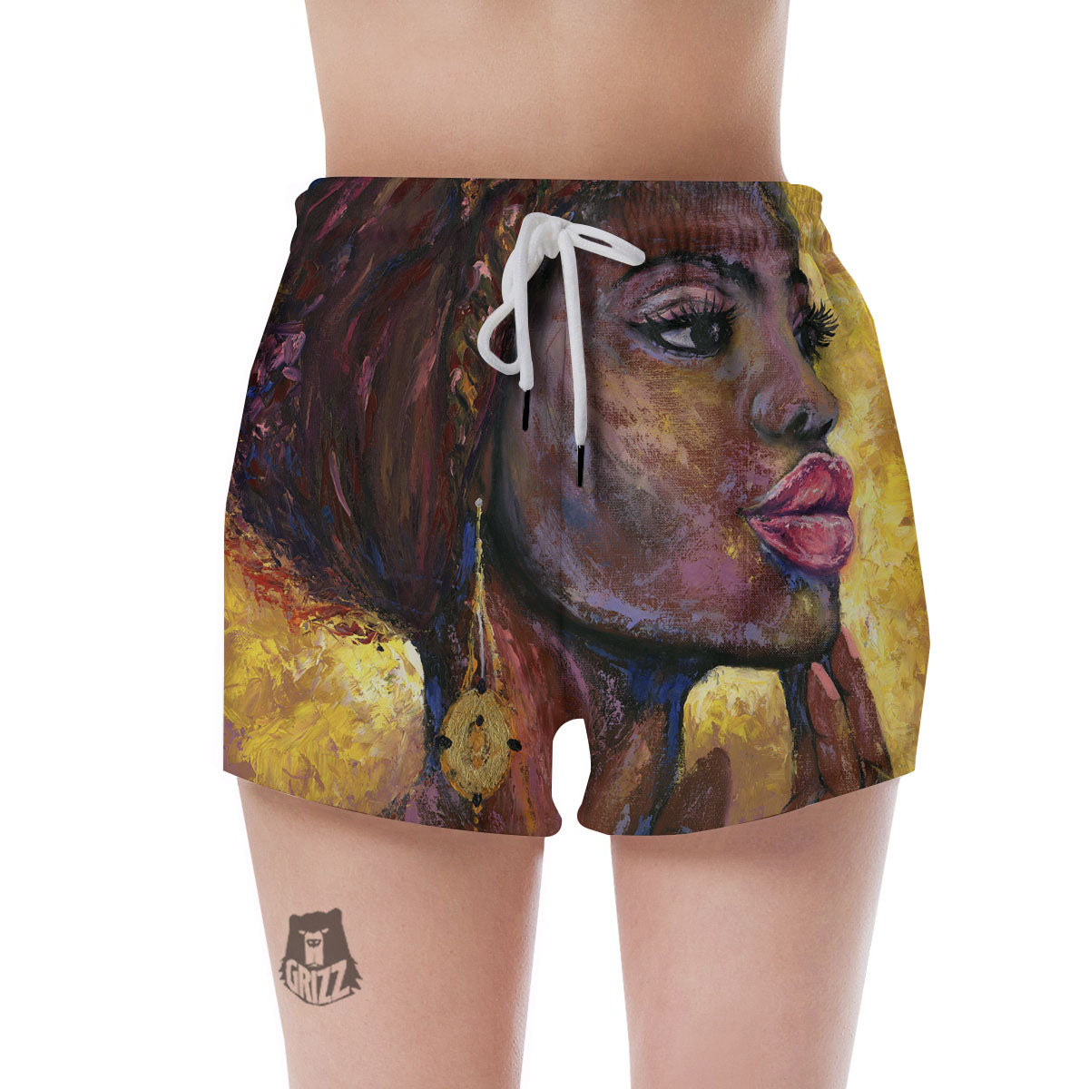 Woman African Print Women's Shorts-grizzshop