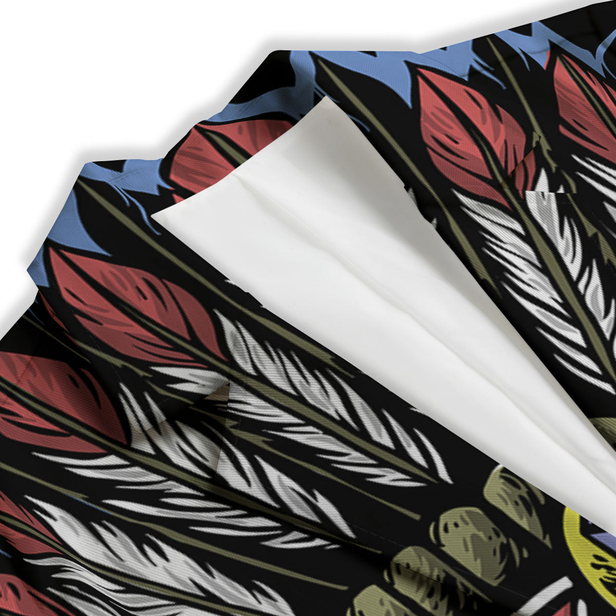 Woman Portrait Native Indian Print Women's Blazer-grizzshop