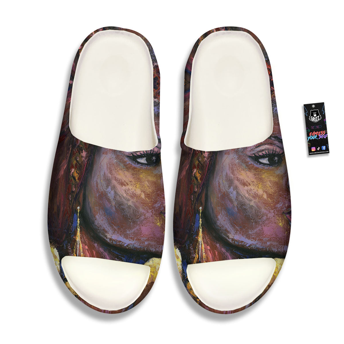 Woman African Print Sandals-grizzshop