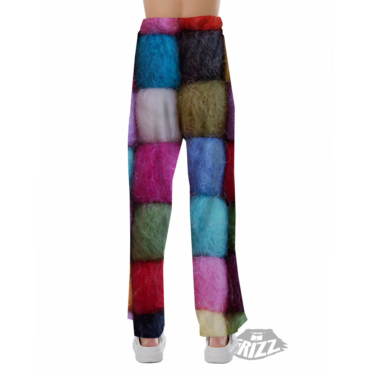 Wool Yarns Colorful Print Pajama Pants-grizzshop
