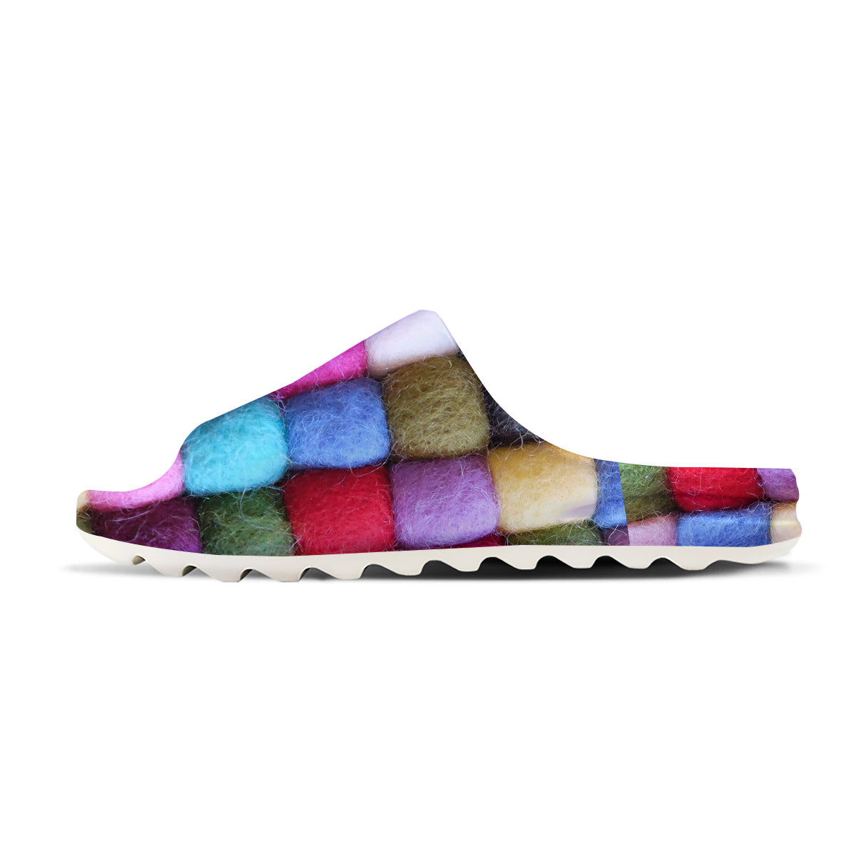 Wool Yarns Colorful Print Sandals-grizzshop