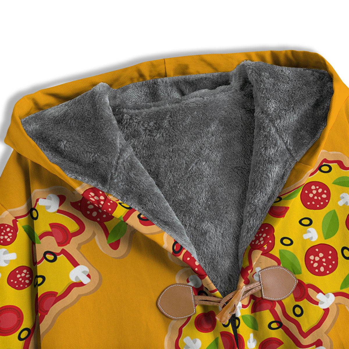 World Map Pizza Print Men's Windbreaker Jacket-grizzshop