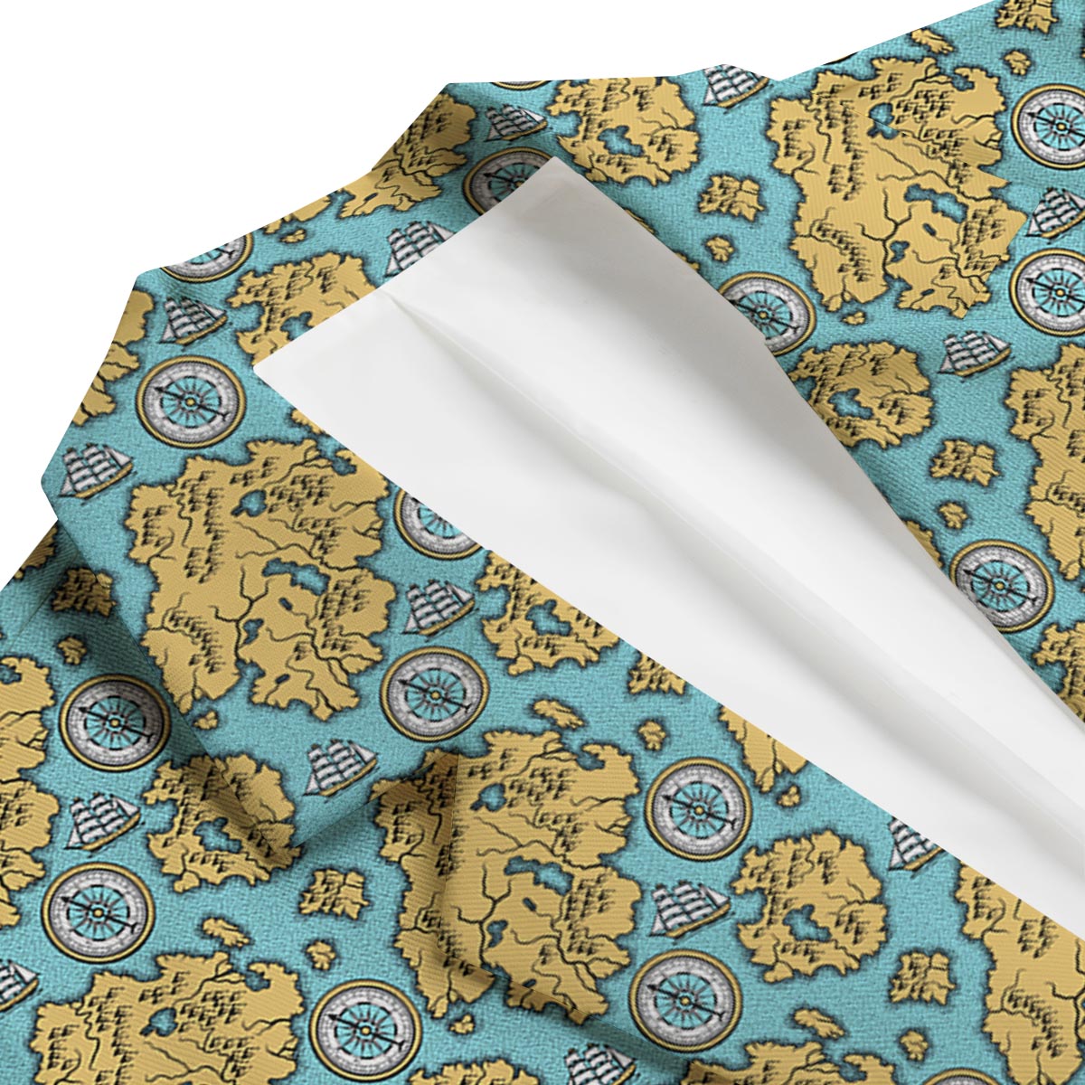 World Map Print Pattern Men's Blazer-grizzshop