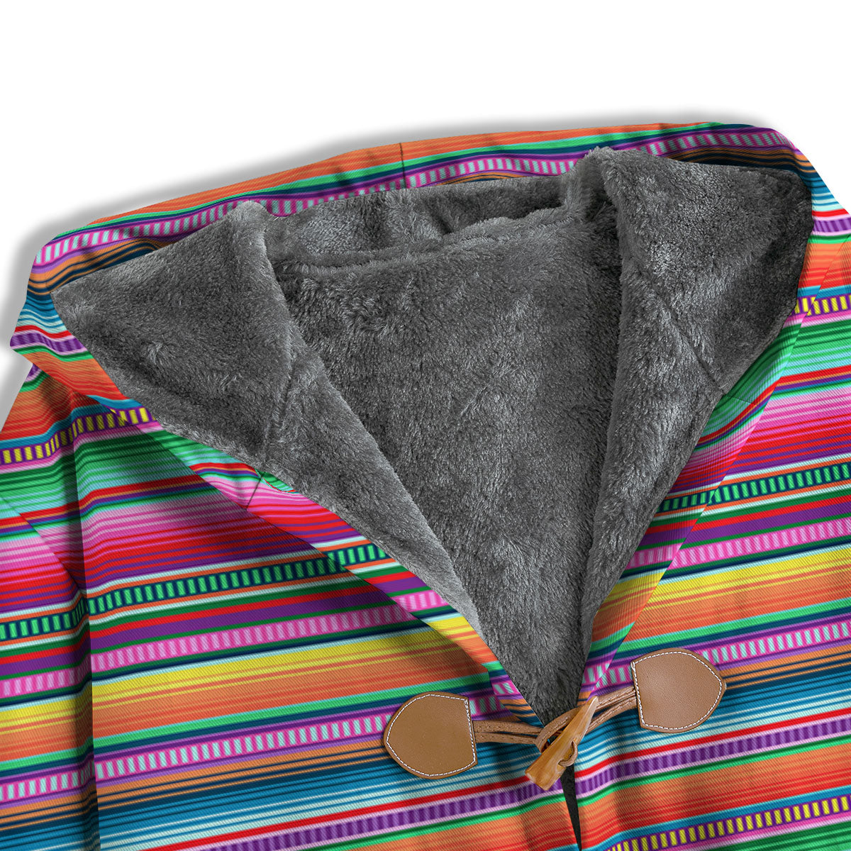 Woven Ethnic Mexican Print Pattern Men's Windbreaker Jacket-grizzshop