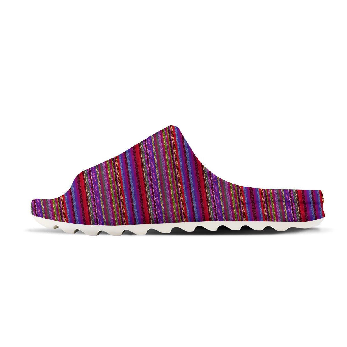 Woven Mexican Colorful Print Pattern Sandals-grizzshop