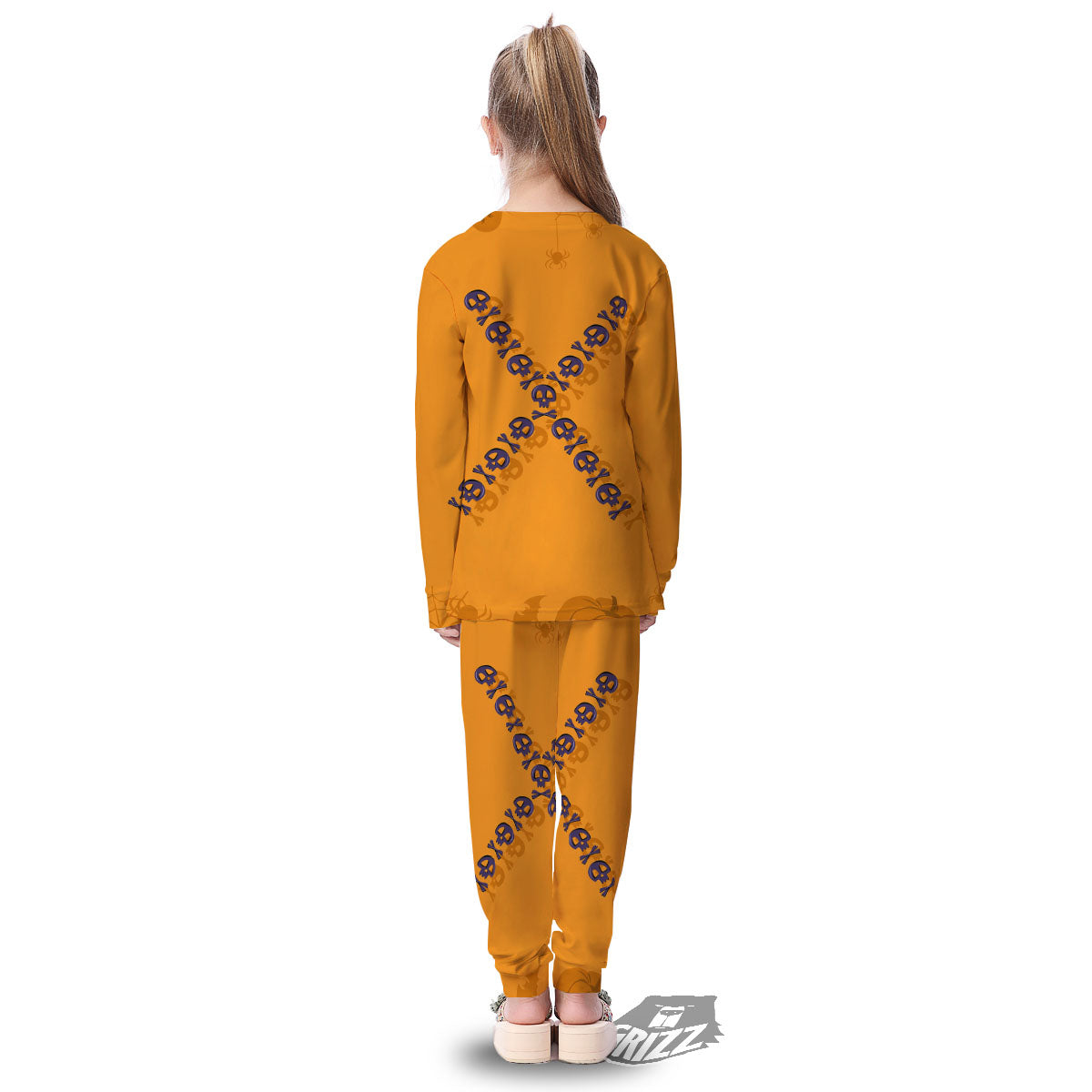 X Halloween Print Kid's Pajamas-grizzshop