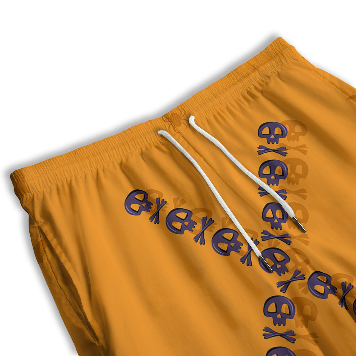 X Halloween Print Men's Athletic Shorts