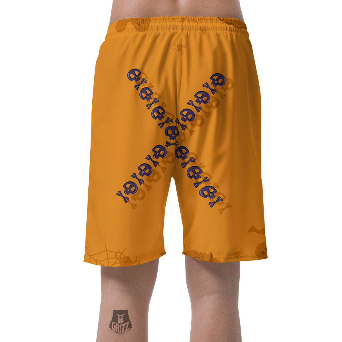 X Halloween Print Men's Shorts-grizzshop